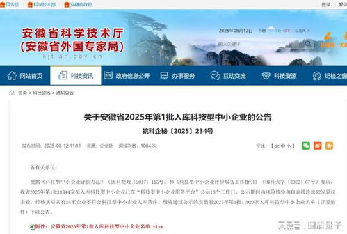 權(quán)威認(rèn)可！安徽量子云入庫(kù)科技型中小企業(yè)，軟件開(kāi)發(fā)展現(xiàn)硬實(shí)力
